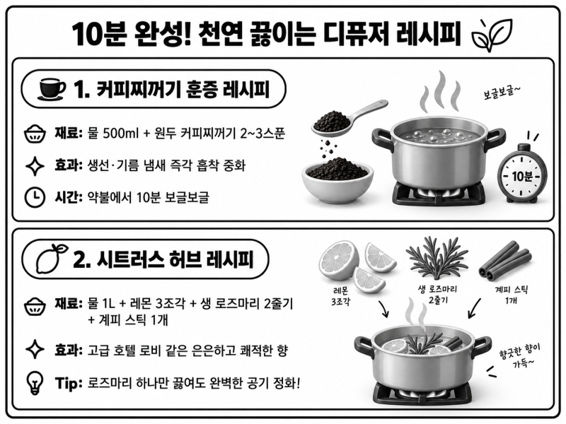 환절기 집안 쿰쿰한 냄새, 탈취제 없이 잡아본 방법