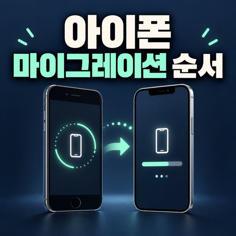 아이폰 데이터 옮기기 마이그레이션 순서와 오류 대처법