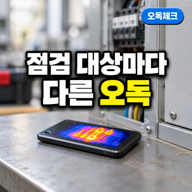 열화상카메라 대여 사진은 점검 대상마다 다르게 읽어야 해요