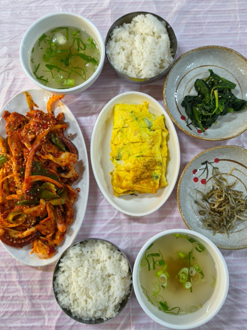 경주월드 근처 맛집 마을식당 노포 분위기의 밥집 오삼불고기 추천