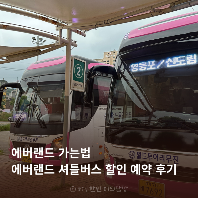 에버랜드 가는법 에버랜드 셔틀버스 예약 가격 시간표 할인 방법
