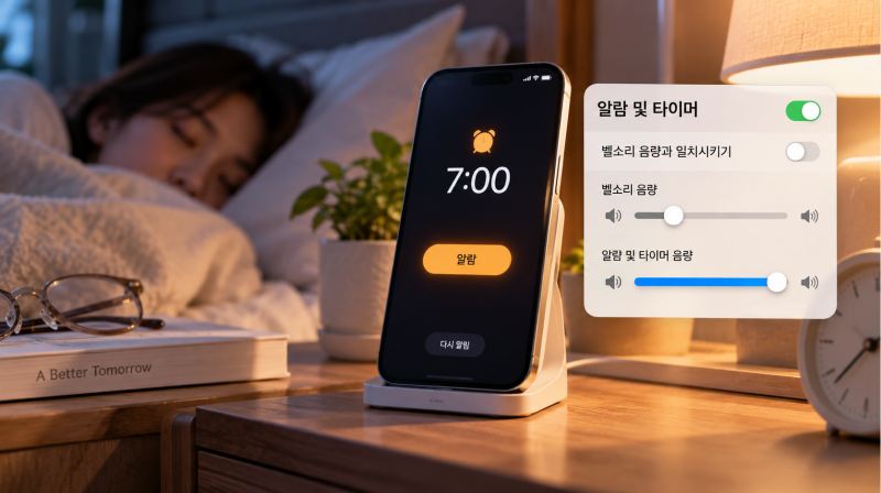 아이폰 알람 소리만 크게 하는 방법, iOS 27부터 벨소리와 따로 조절된다