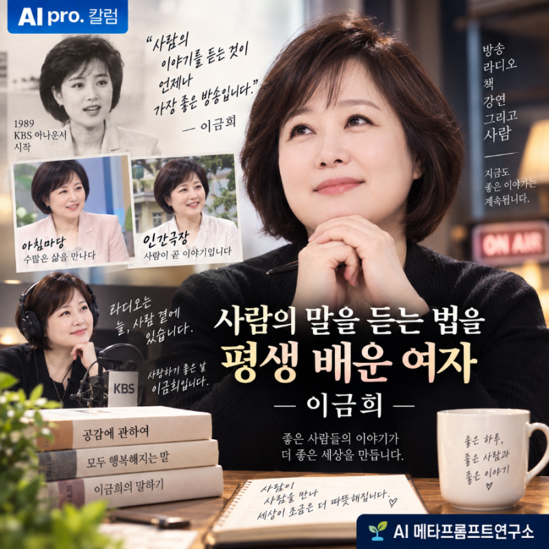 사람의 말을 듣는 법을 평생 배운 여자 — 이금희