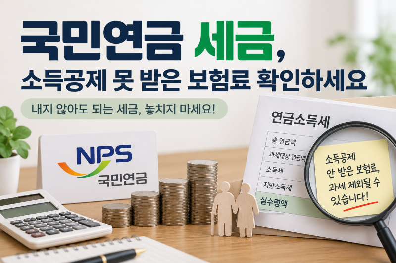 국민연금 실수령액 늘리기 1편｜소득공제 못 받은 보험료 세금 확인법