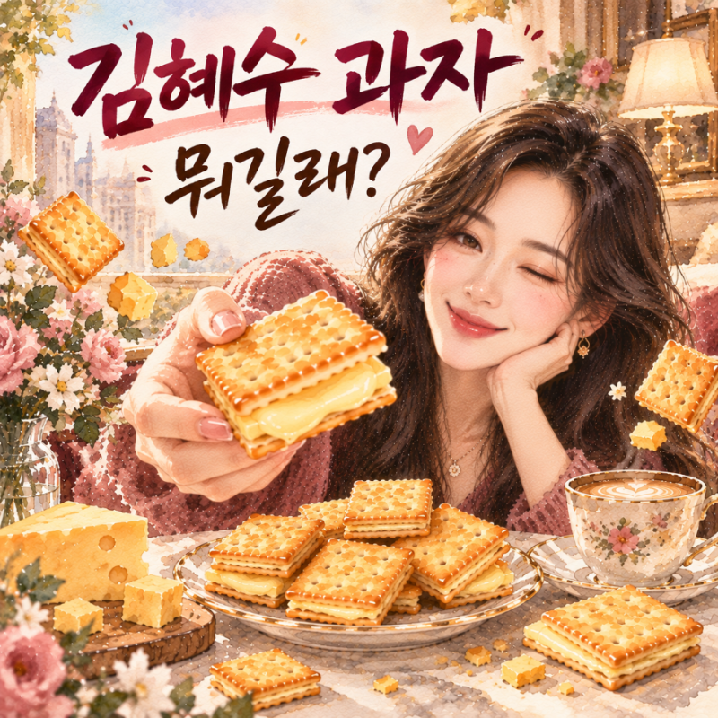 김혜수 과자 뭐길래? 최애로 꼽은 뽀또 치즈 과자 화제