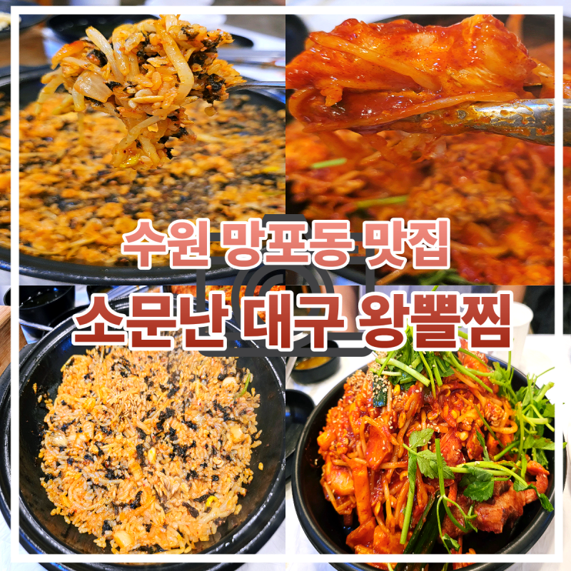 수원 망포 해물찜 맛집 찾는다면?푸짐한 해물찜 한상! 소문난 대구 왕뽈찜
