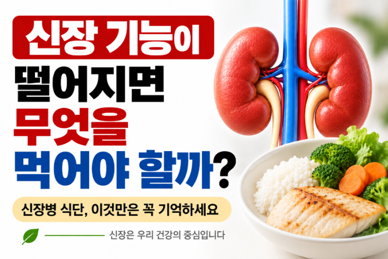 신장 기능이 떨어지면 무엇을 먹어야 할까?
