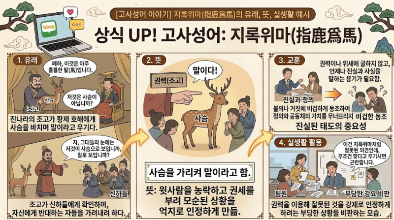 상식 UP! 고사성어 17일 (지록위마)