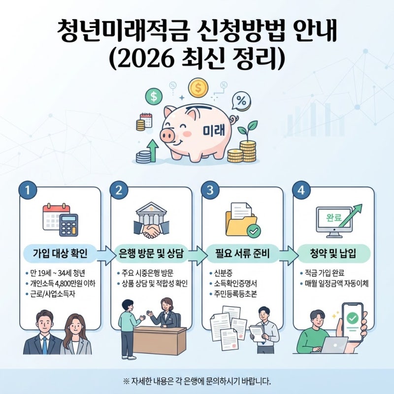 청년미래적금 신청방법 총정리 (2026 최신)