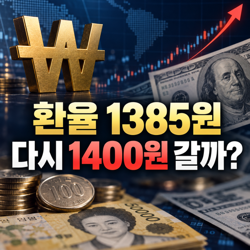 원·달러 환율 1385원, 다시 1400원대 갈까? 생활비와 투자에 미치는 영향!