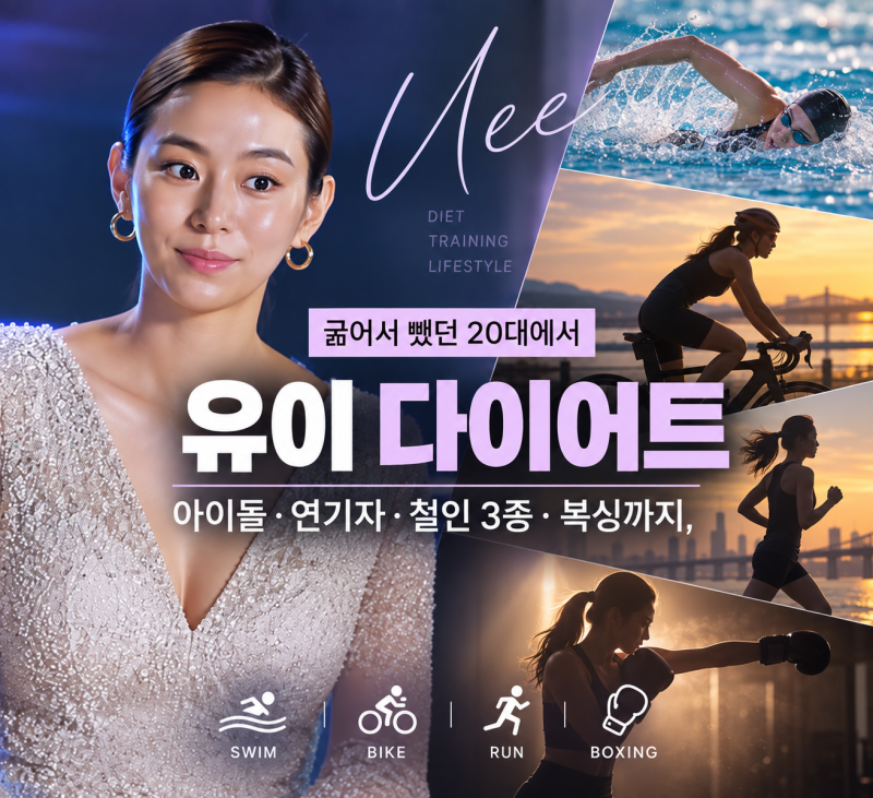 유이 다이어트｜굶어서 빼던 20대에서 철인3종·복싱까지, 몸을 대하는 방법이 달라졌다