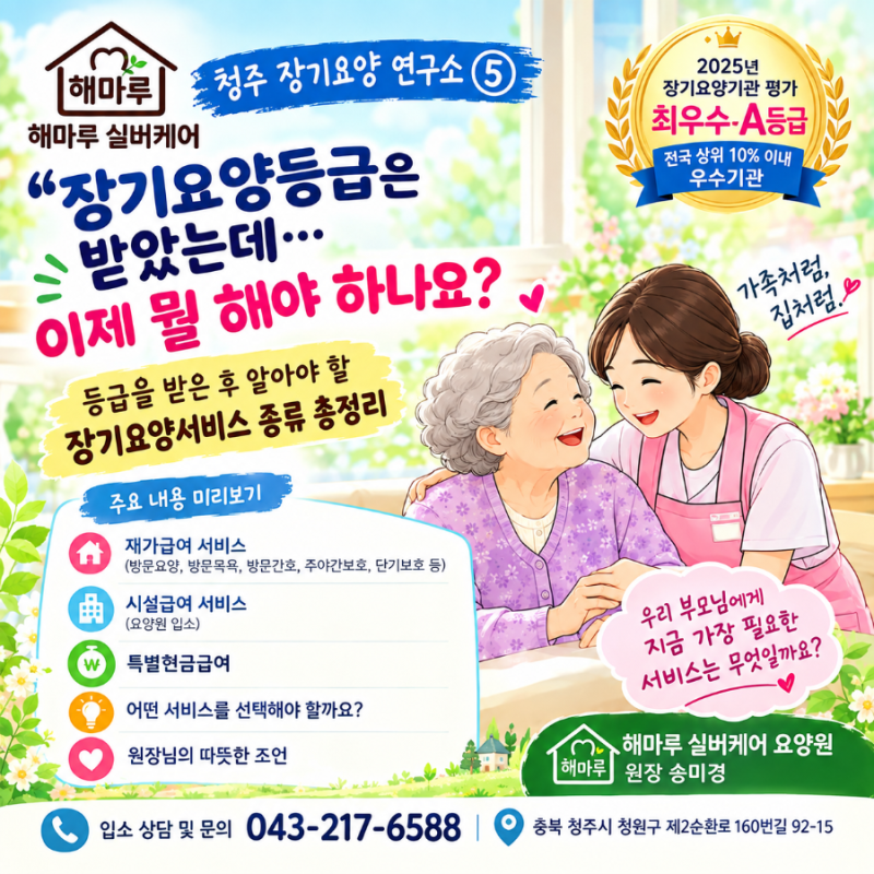 "장기 요양 등급을 받았는데, 이제 어떤 서비스를 이용하나요?”｜재가급여·시설급여·특별 ....
