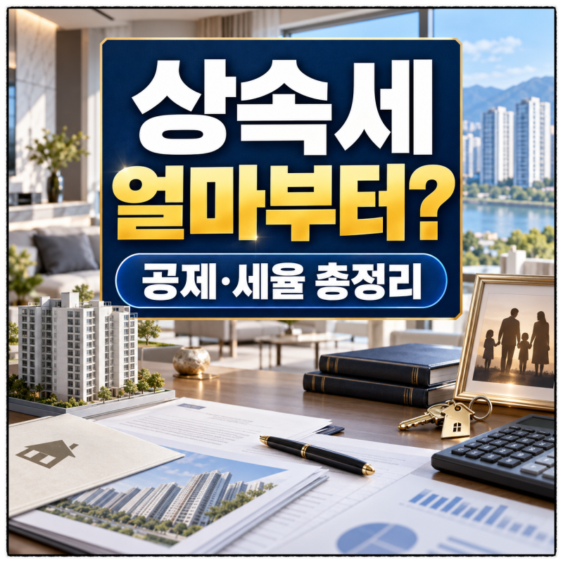 상속세는 얼마부터 내나요?공제.세율.신고기한 총정리