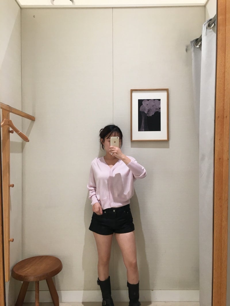 키작녀 시에 sie 피팅 후기 | 가을 가디건 & 미니스커트