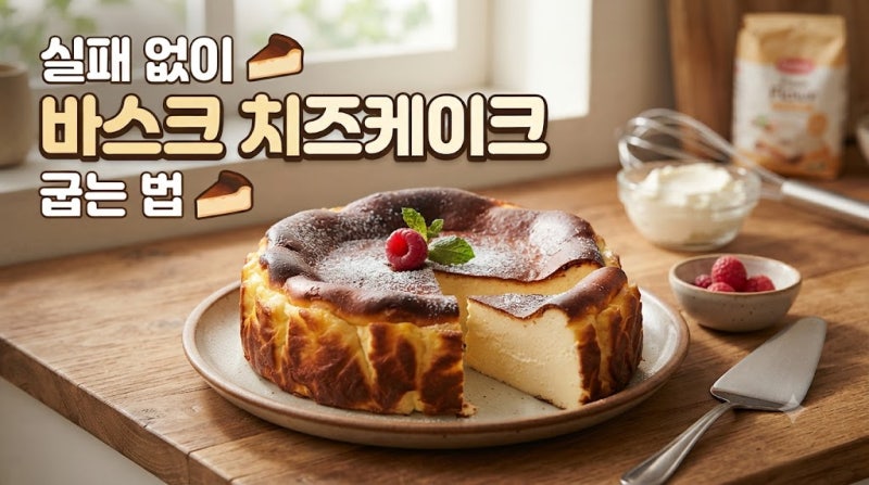 실패 없이 바스크 치즈케이크 굽는 법