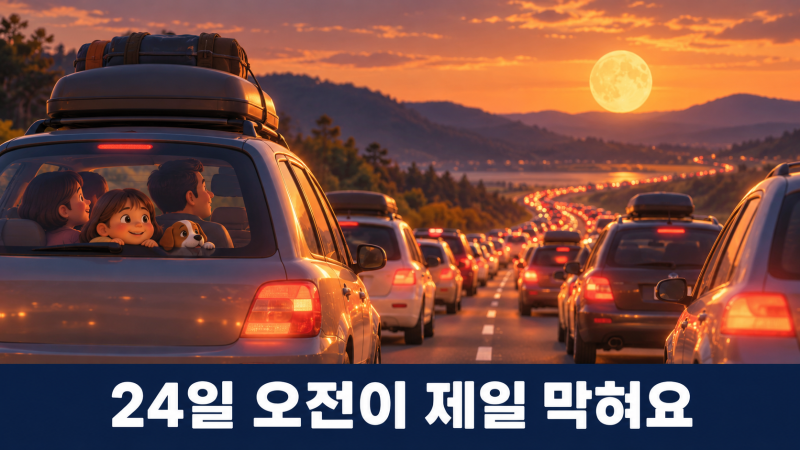 추석 연휴 고속도로 교통상황, 사람은 줄었는데 더 막혀요