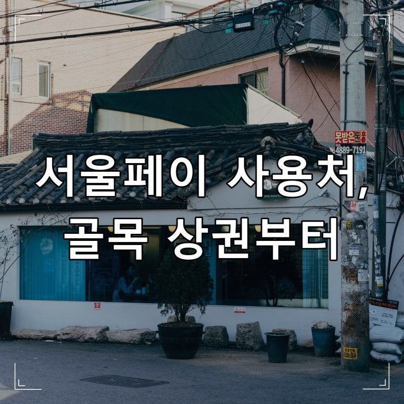 서울페이 사용처, 골목 상권부터 약국까지 놓치면 안 될 곳들