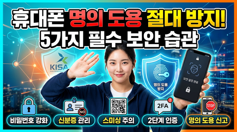 휴대폰 명의도용 확인방법 -명의도용 방지 서비스 M-Safer(엠세이퍼)