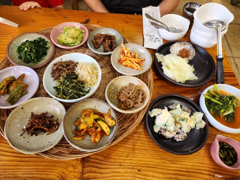 천안 광덕산맛집 '정원' 배불리 잘먹은 곤드레나물밥 한상