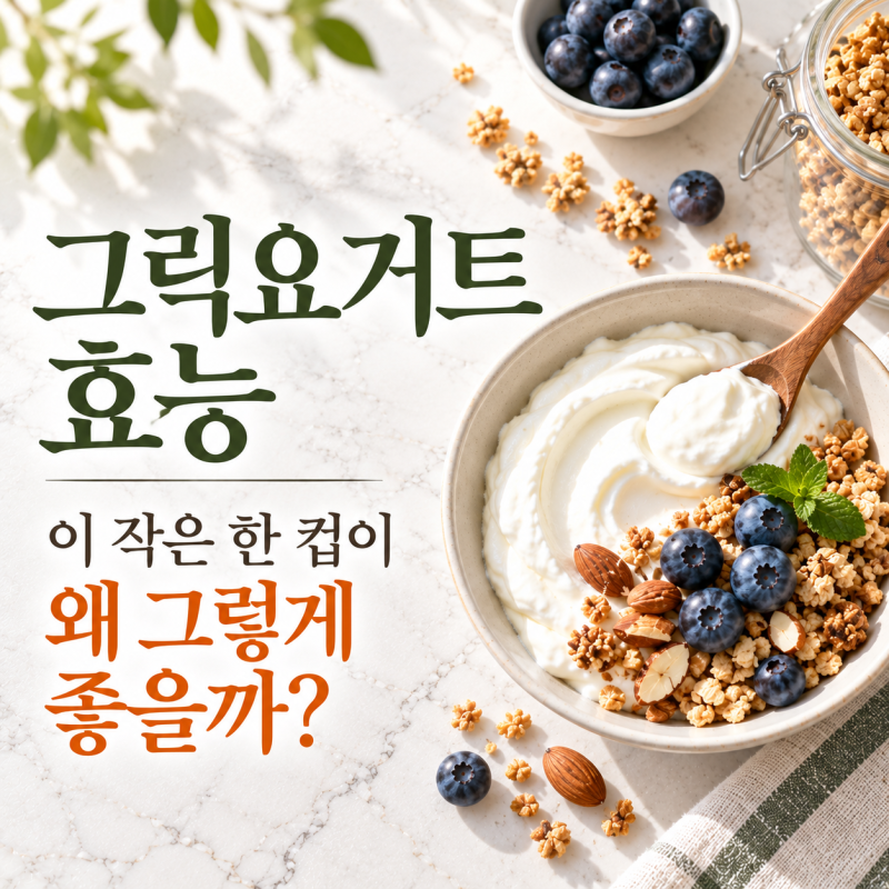 그릭요거트효능 총정리 단백질 유산균 고르는법까지