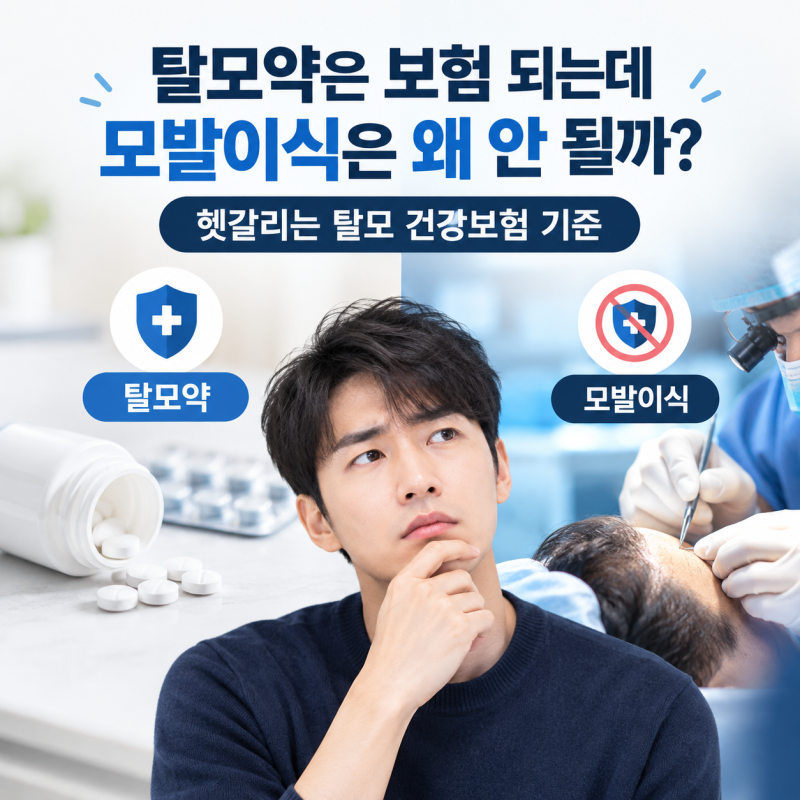 탈모약은 보험 될까? 모발이식은 왜 안 될까? 헷갈리는 탈모 건강보험 기준