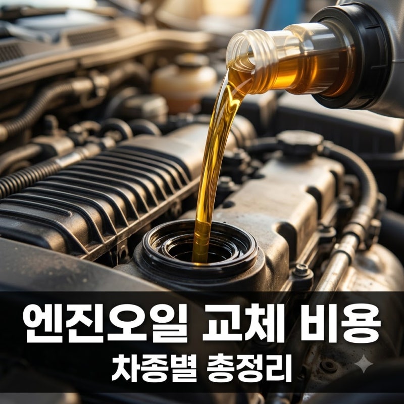 자동차 엔진오일 교체 비용 국산차 수입차 차종별 총정리