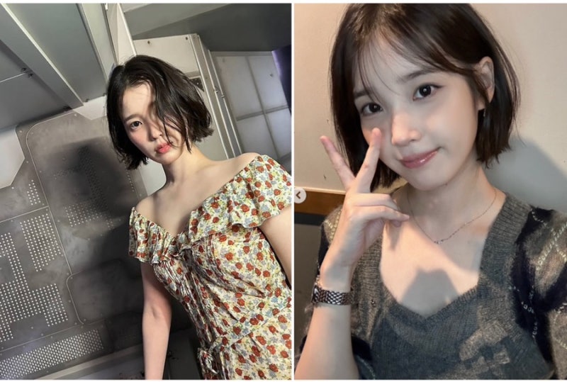 33세 맞아? 아이유 33세 단발 무결점 셀카, 10년 만의 변신
