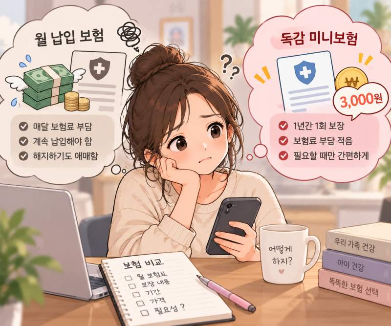 "독감 걸리면 집안 마비돼요..." 남편과 당장 가입한 3천원짜리 독감보험