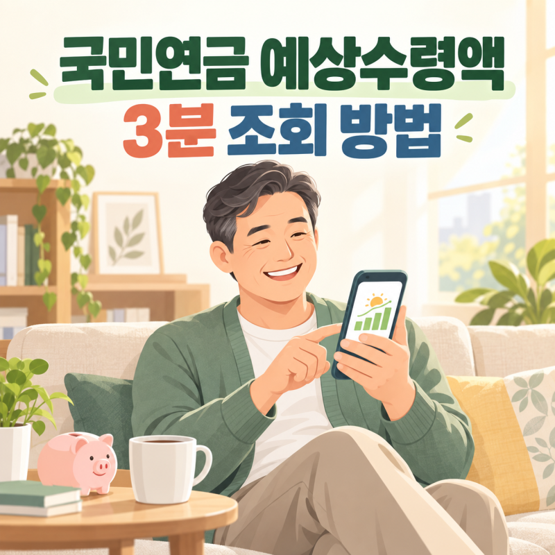 2026 국민연금 예상수령액 조회 방법｜내 곁에 국민연금 앱으로 3분 확인