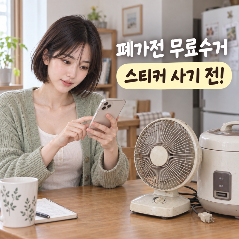 “폐가전 버릴 때 스티커부터 사지 마세요” 소형가전까지 무료수거 받는 방법