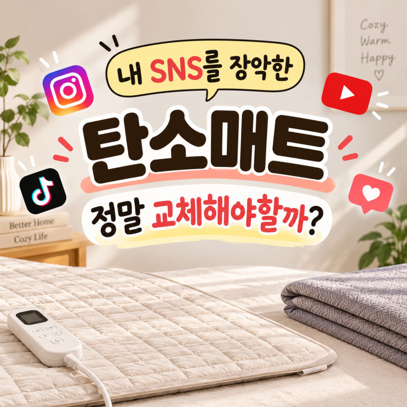 전기장판 탄소매트 차이｜지금 쓰는 전기장판 바꿔야 할까?