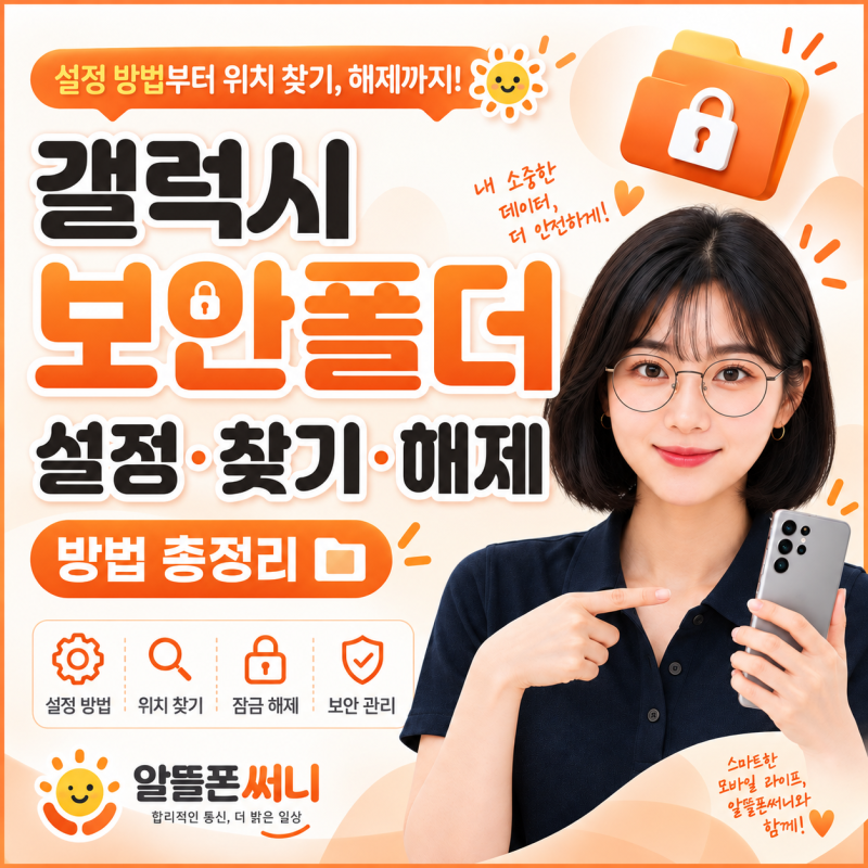 갤럭시 보안폴더 설정은 어떻게? 위치 확인과 잠금 해제 방법