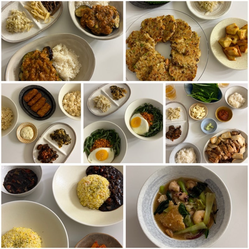 오늘 뭐먹지? 9월 셋째주 집밥기록 / 주간 밥상, 저녁 메뉴 추천