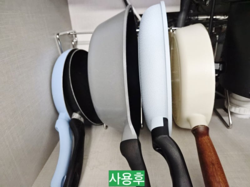 후라이팬 주방정리는 무게감있는 리벨룸 M후라이팬정리대