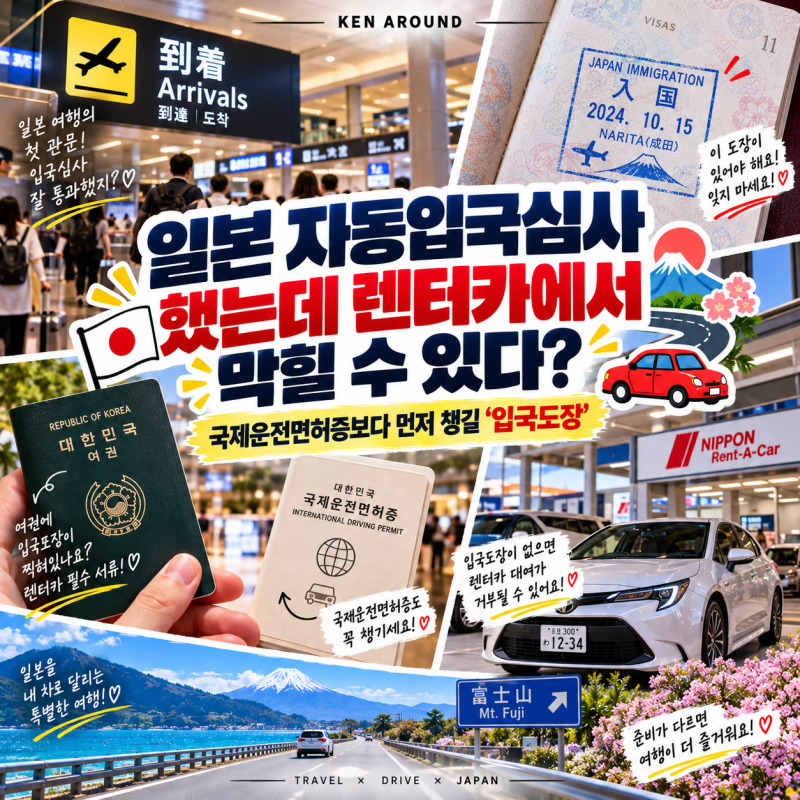 일본 자동입국심사 했는데 렌터카에서 막힐 수 있다?｜국제운전면허증보다 먼저 챙길 ‘입....