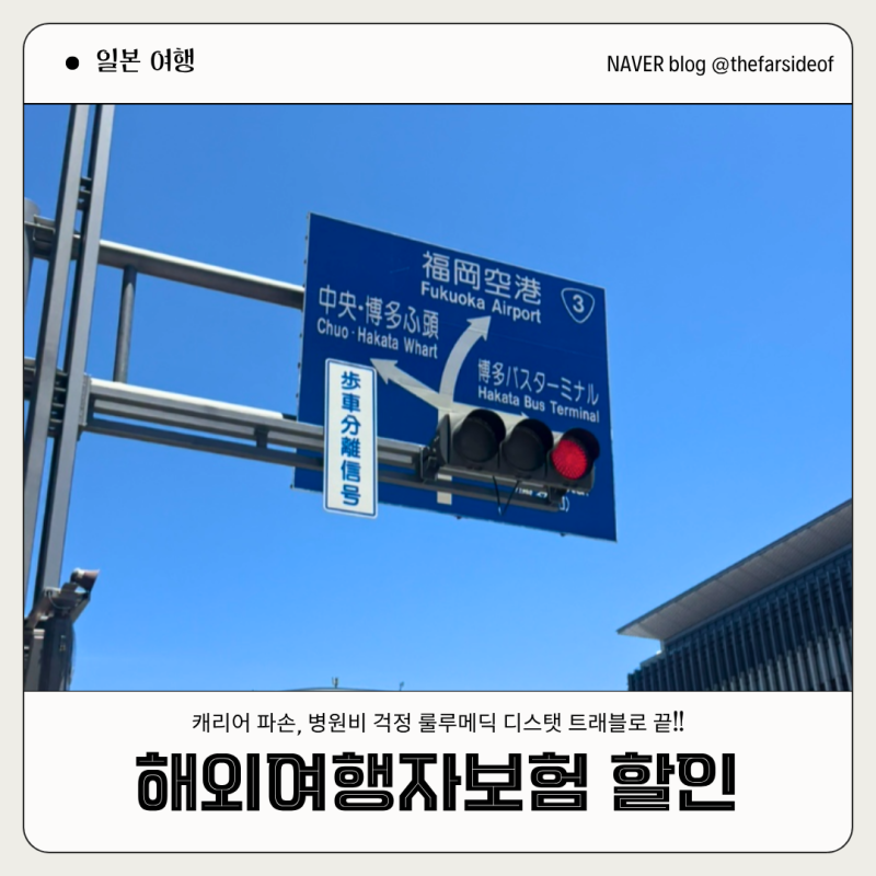 [일본 해외여행자보험 추천] 일본 여행 필수 준비물! 캐리어 파손·병원비 걱정 끝낸 룰루메....
