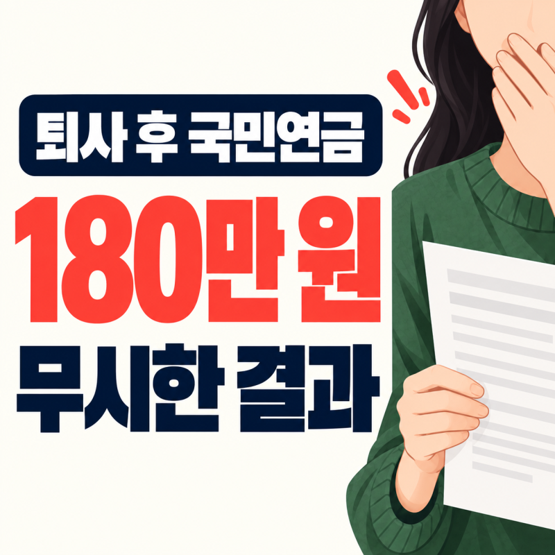 퇴사 후 국민연금 안 내도 될까? 납부유예 신청과 실업크레딧 비교