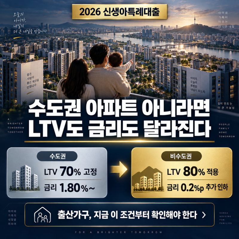 최저 1.6% 신생아특례 디딤돌, 수도권 아파트 아니라면 LTV도 다르더라