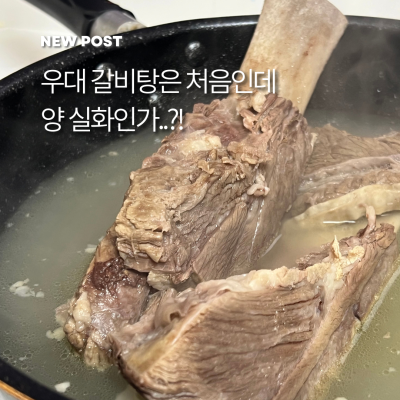 고기가 이렇게 많다고? 자취생 취향저격 배호양 우대 갈비탕 밀키트 솔직후기