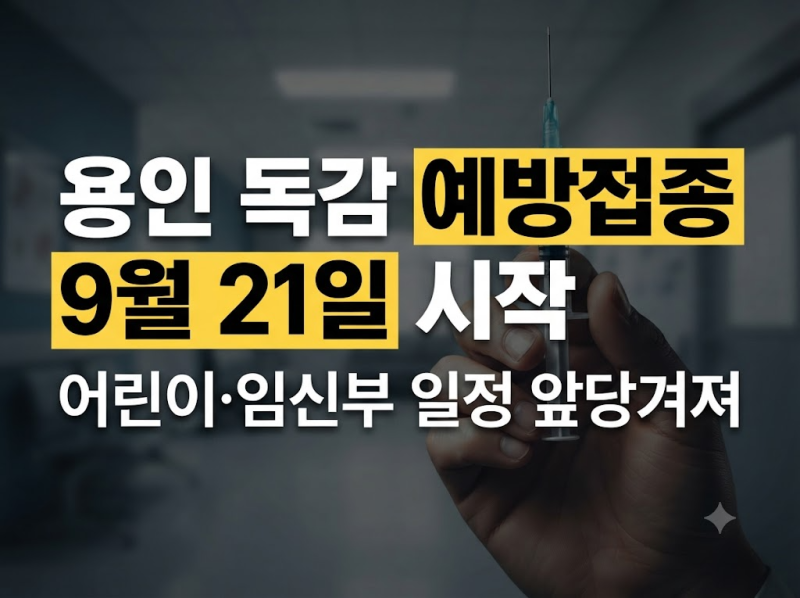 용인 독감 예방접종 무료대상, 처인·기흥·수지 3개 구 보건소 전화번호 총정리