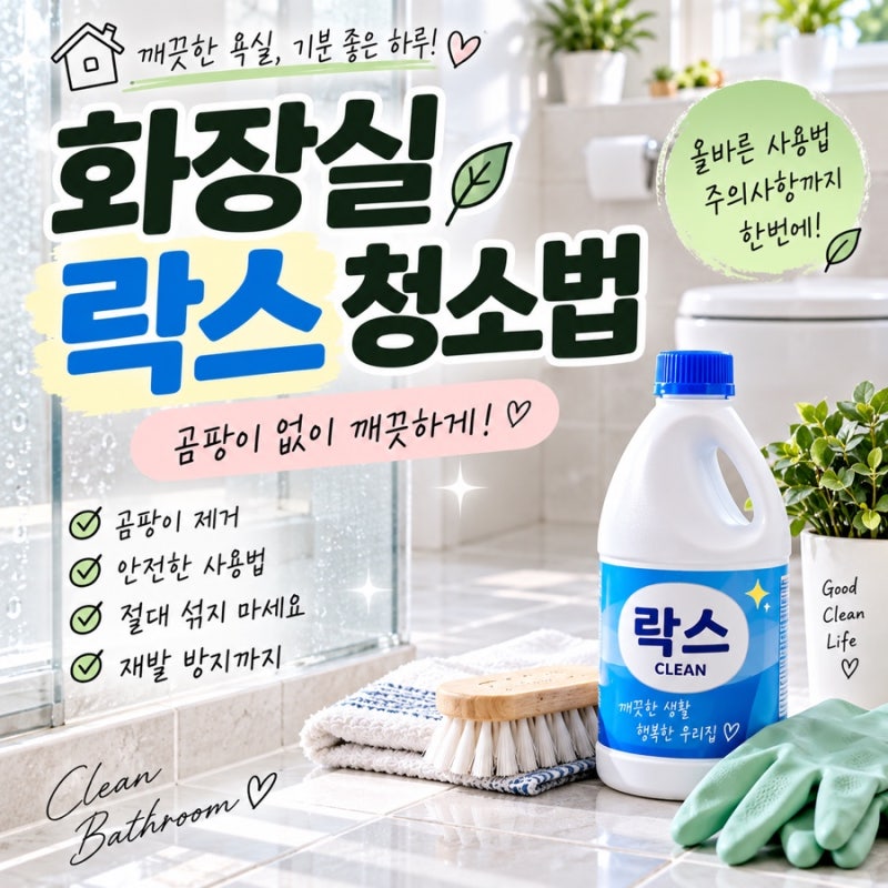 화장실락스청소법 곰팡이 제거할 때 꼭 알아야 할 주의사항 안전한 사용법