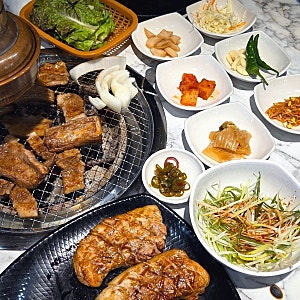 울산 언양맛집 훈연향 가득한 언양볏짚삼겹살 박포돼지갈비 추천