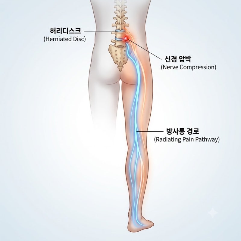 허리디스크 방사통 완화 자세 및 신경 감압 4단계 가이드