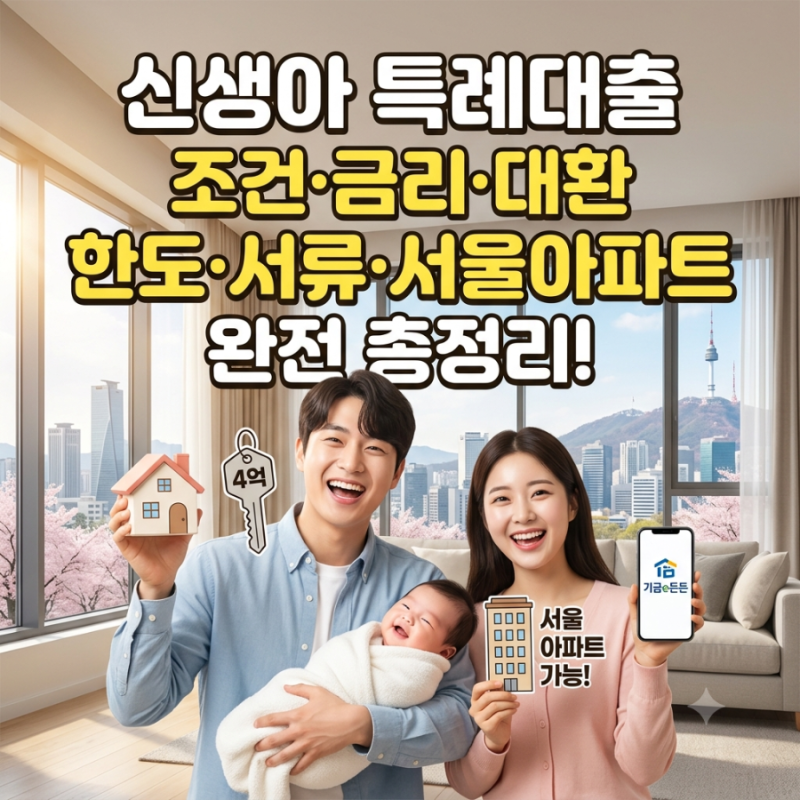 2026 신생아특례대출 총정리! 내 집 마련부터 전세 대환까지 한 번에 끝내는 꿀팁
