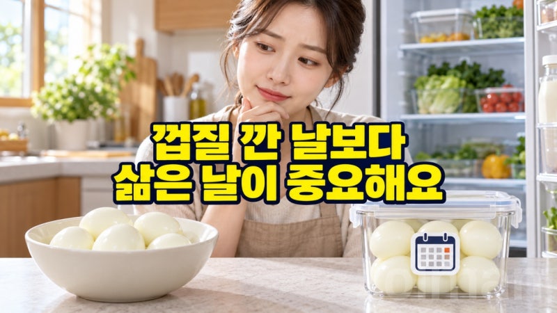 삶은계란 냉장보관 기간, 껍질 깐 날이 아니라 삶은 날부터 세야 했어요
