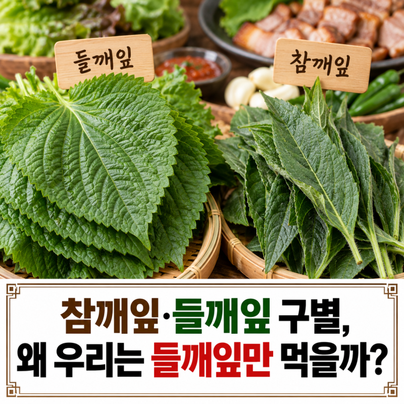 참깨잎·들깨잎 구별, 왜 우리는 들깨잎만 먹을까?