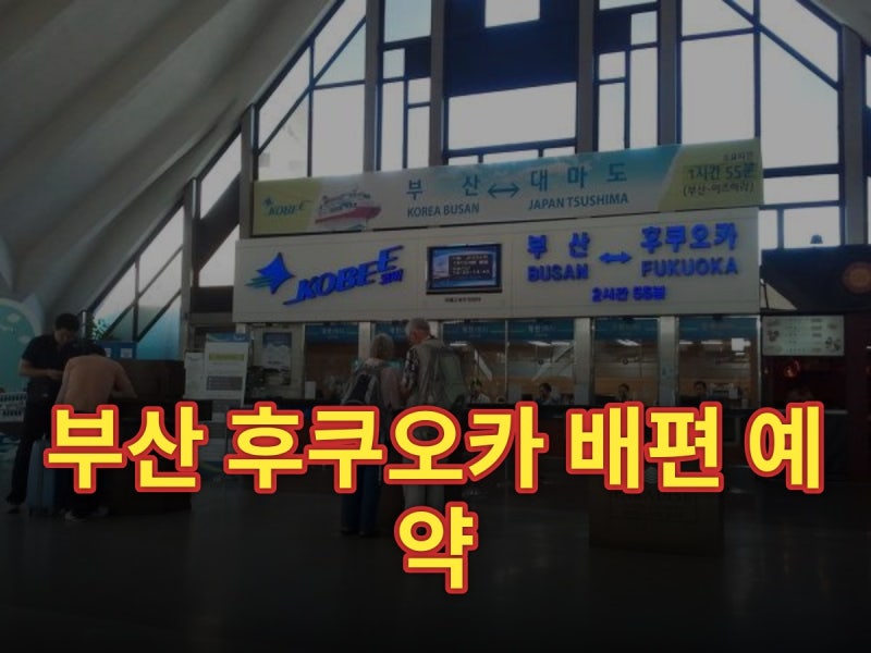 부산 후쿠오카 배편 예약, 직접 예약하고 타봤어요 총정리 (2026)