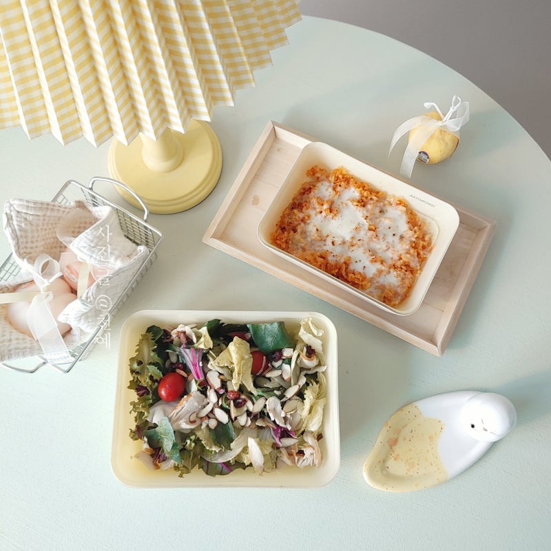 오븐 에어프라이어용기 전자레인지찜기 가능한 내열유리그릇 스팀 유리밧드