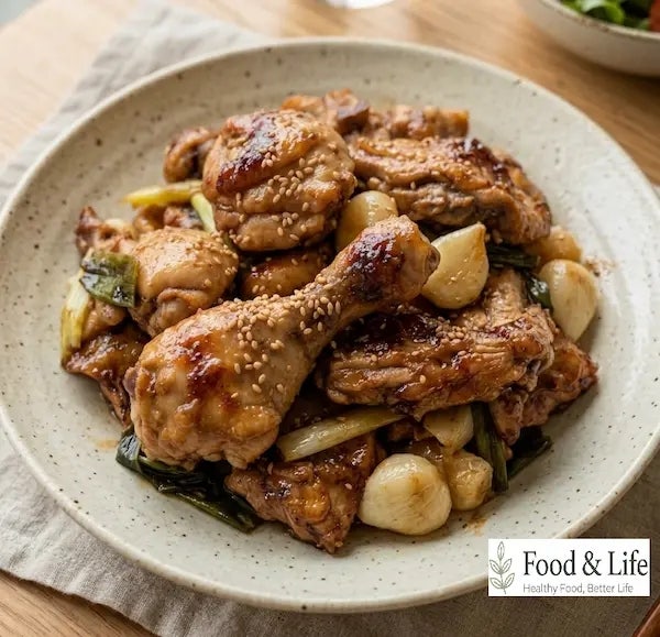류수영 갈비치킨 레시피 황금레시피 (원팬으로 달콤짭조름한 갈비맛 치킨 만드는 방법)
