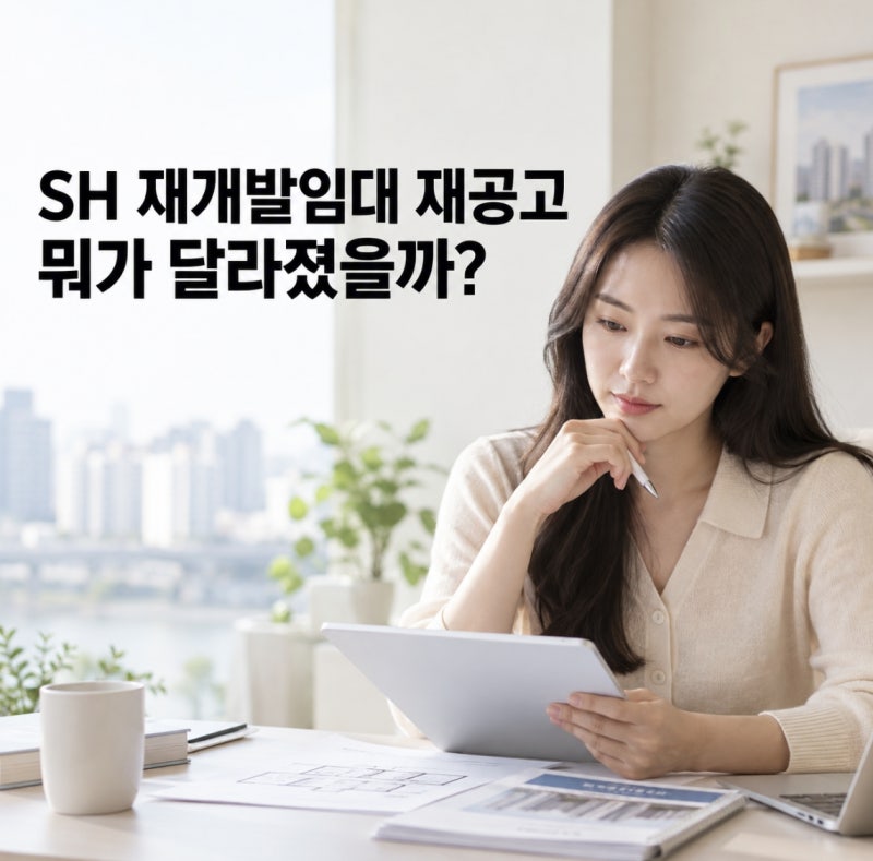 SH 재개발임대 재공고, 연령 가점 삭제 취약계층 가점 뭐가 달라졌나